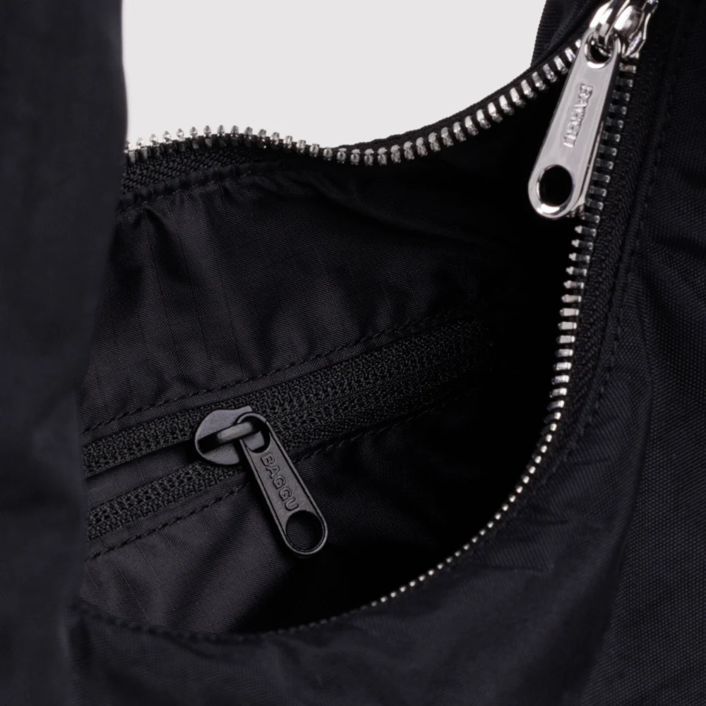 Baggu Small Nylon Meringue Bag - Black - Image 2