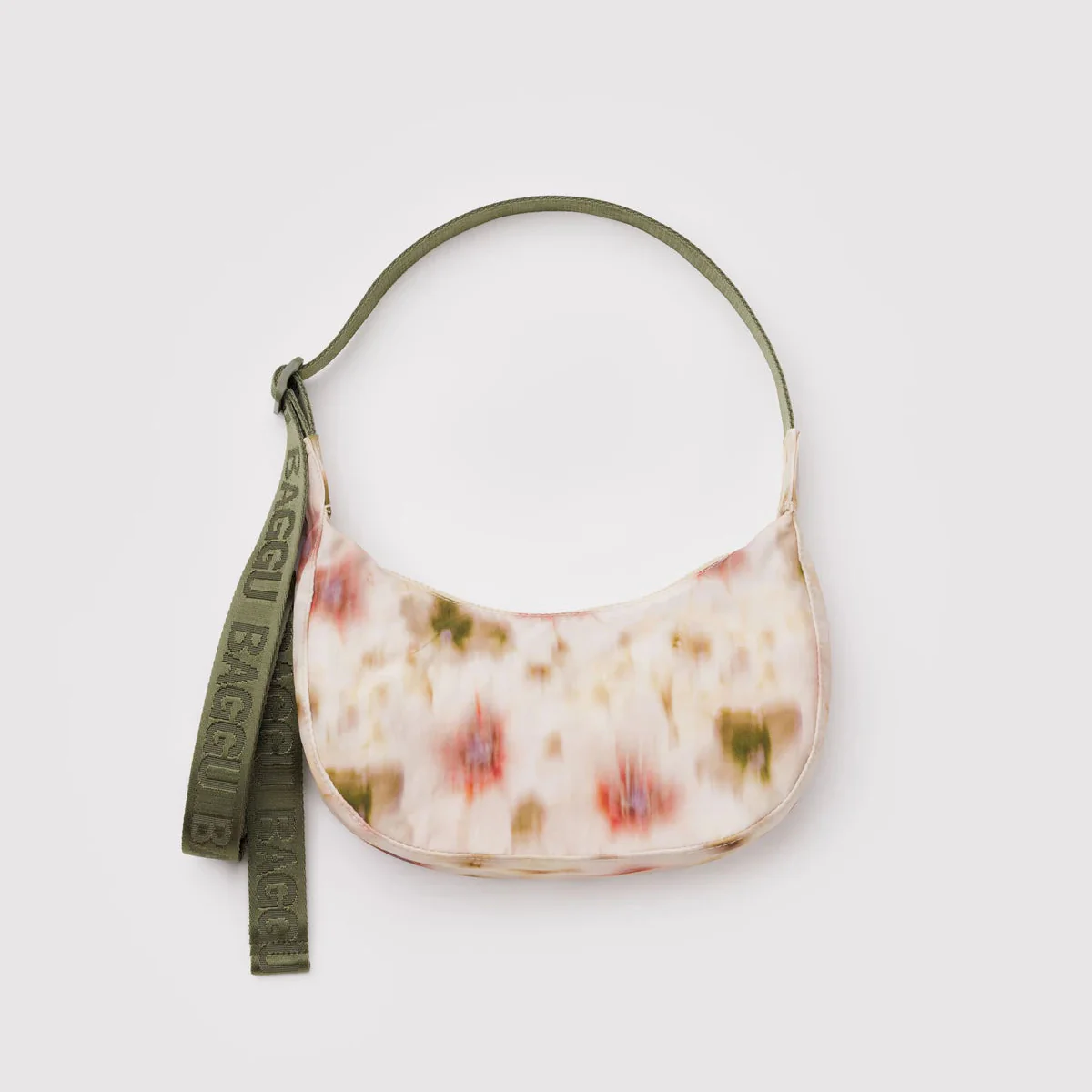 Baggu Small Nylon Crescent Bag - Abstract Floral