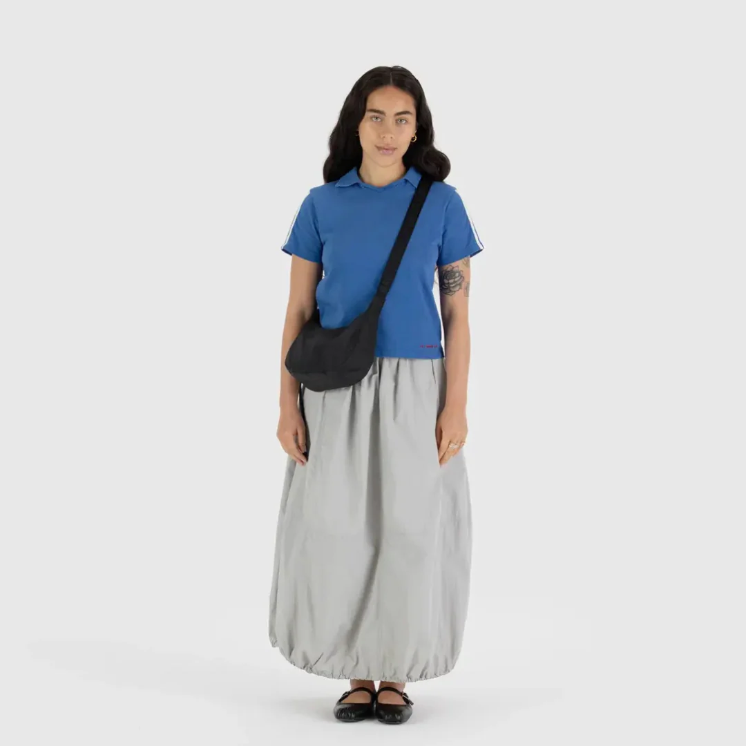 Baggu Small Nylon Crescent Bag - Black - Image 3
