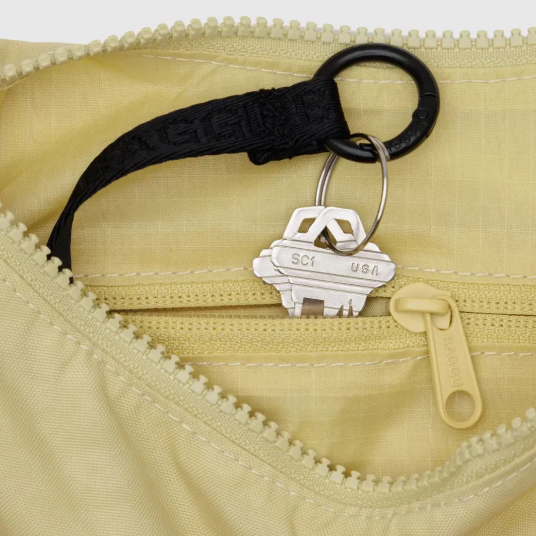 Baggu Small Nylon Crescent Bag - Butter - Image 4