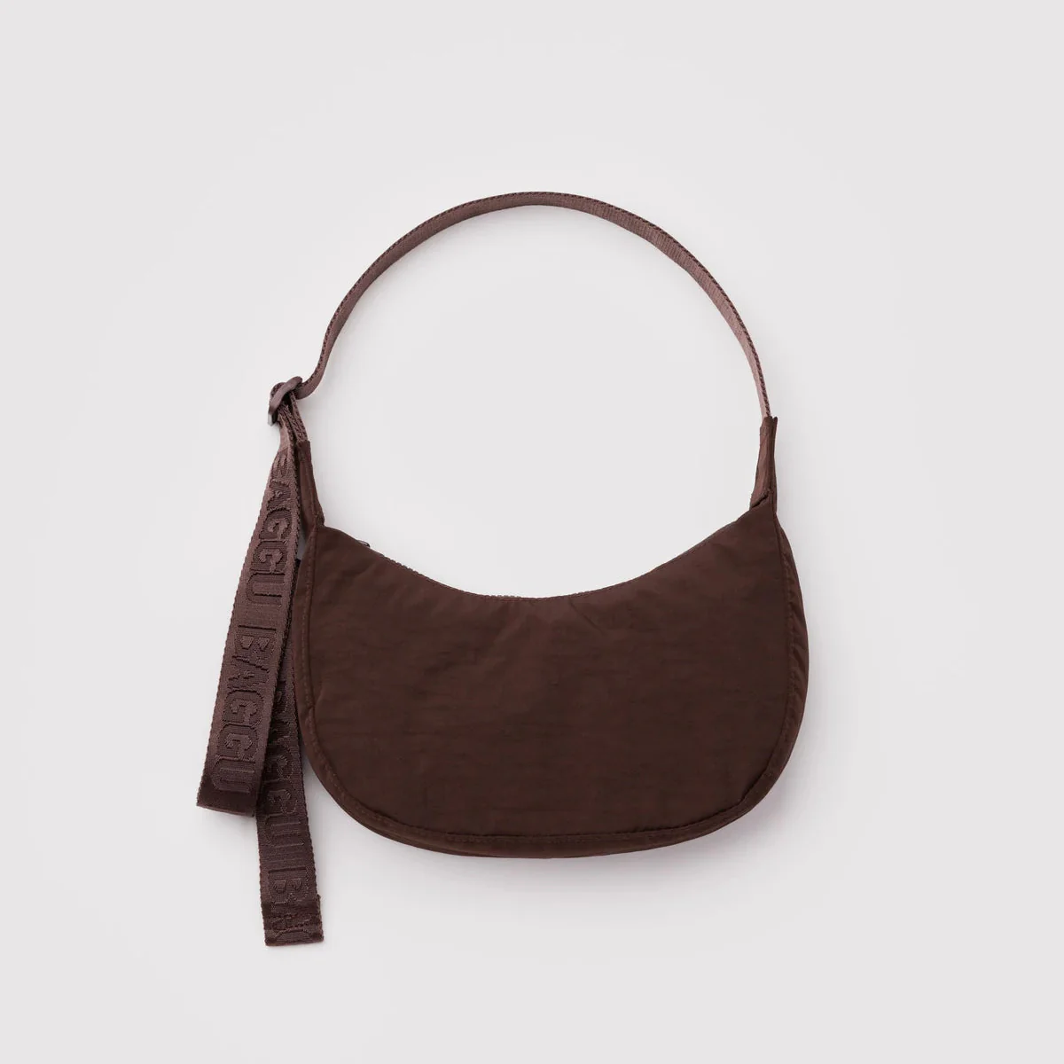 Baggu Small Nylon Crescent Bag - Coffee