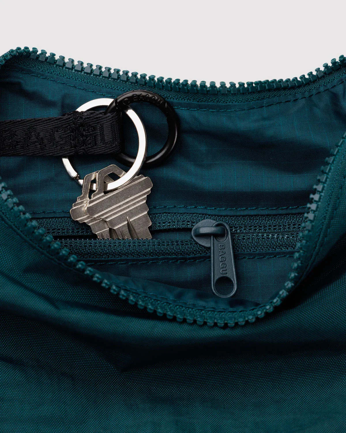 Baggu Small Nylon Crescent Bag - Deep Sea - Image 3
