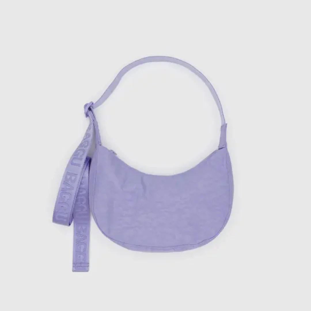 Baggu Small Nylon Crescent Bag - Wisteria