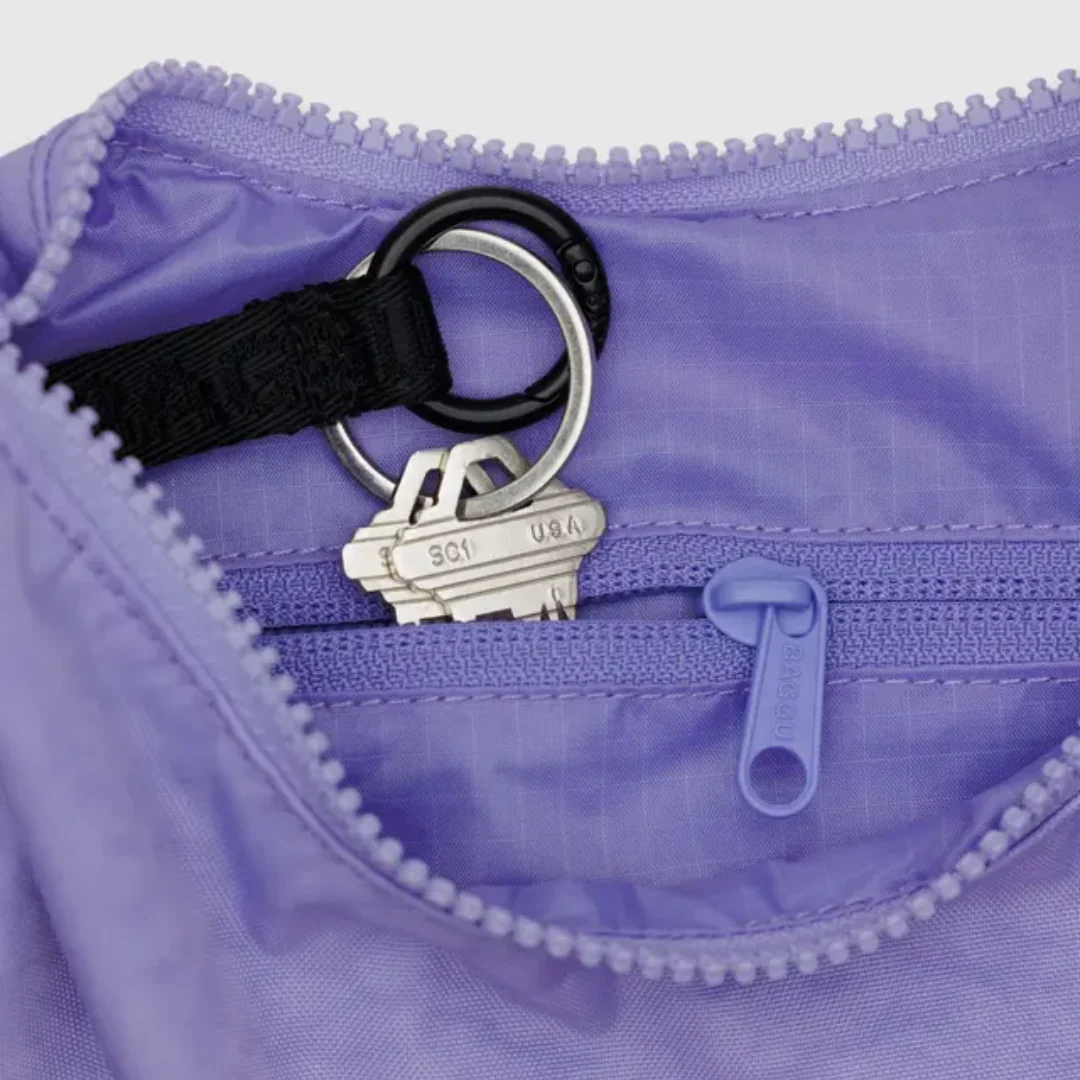 Baggu Small Nylon Crescent Bag - Wisteria - Image 3