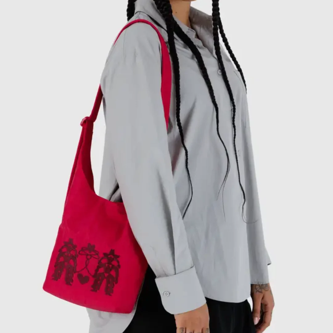 Baggu Small Nylon Sling - Embroidered Cowgirl - Image 2