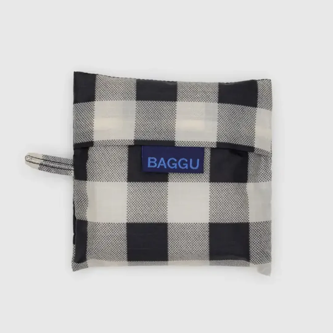 Baggu Standard Bag - Black & White Big Check - Image 3