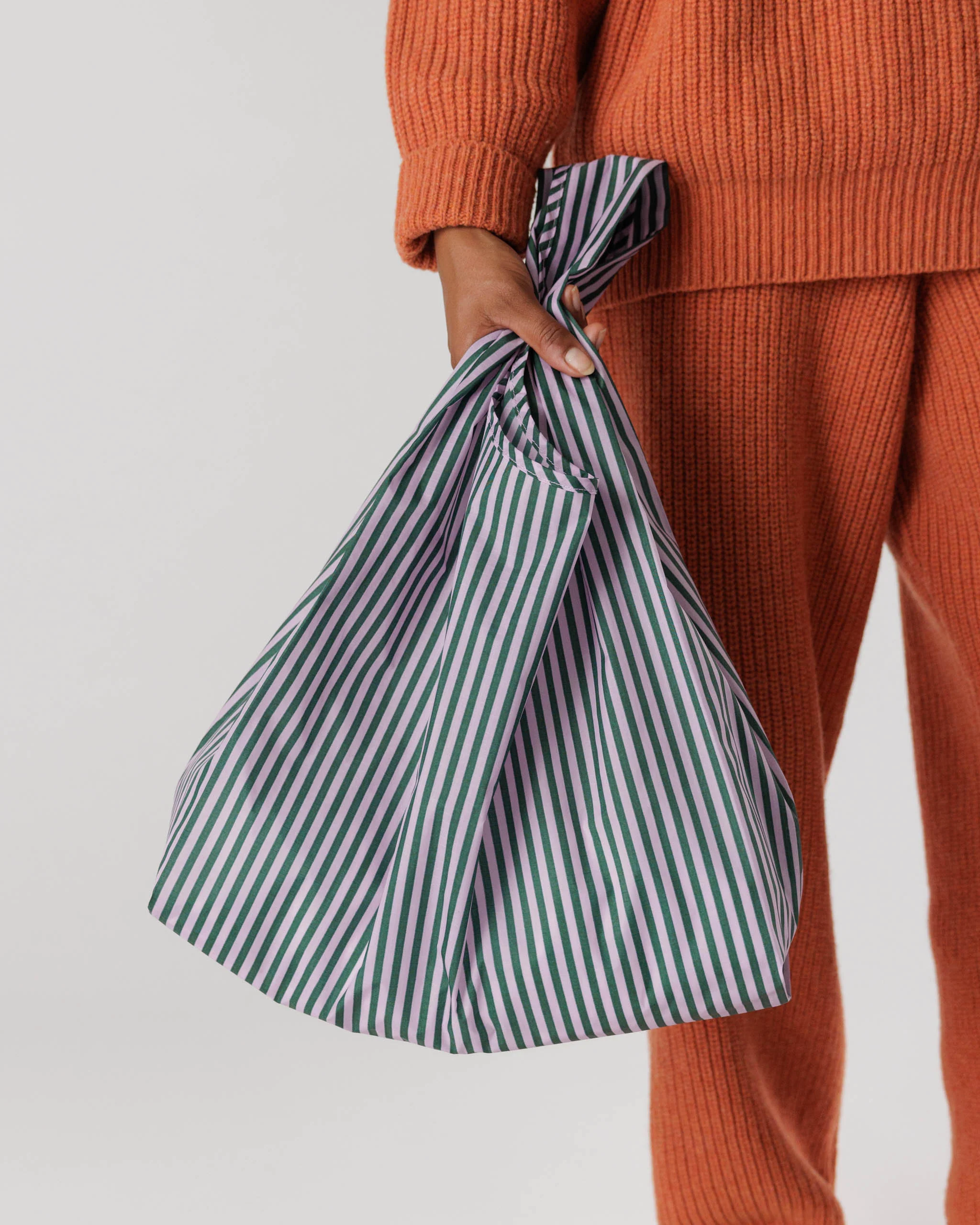 Baggu Standard Bag - Lilac Candy Stripe - Image 3