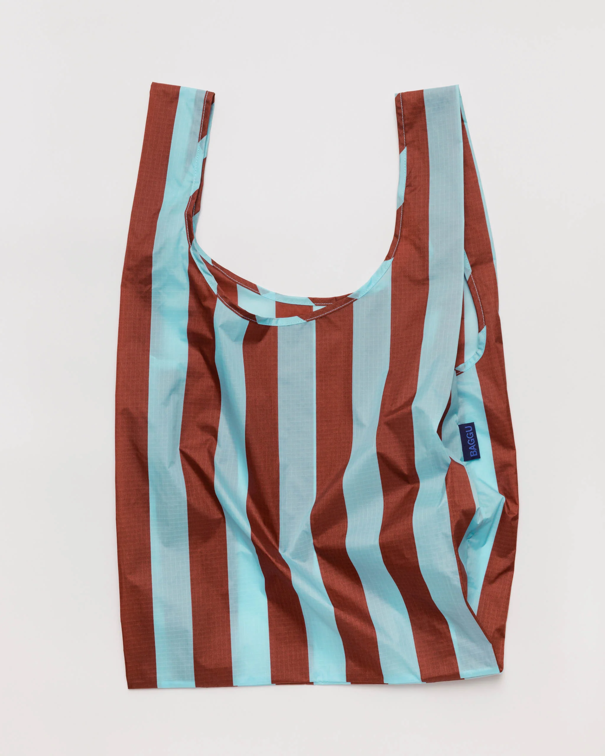 Baggu Standard Bag - Raisin Awning Stripe