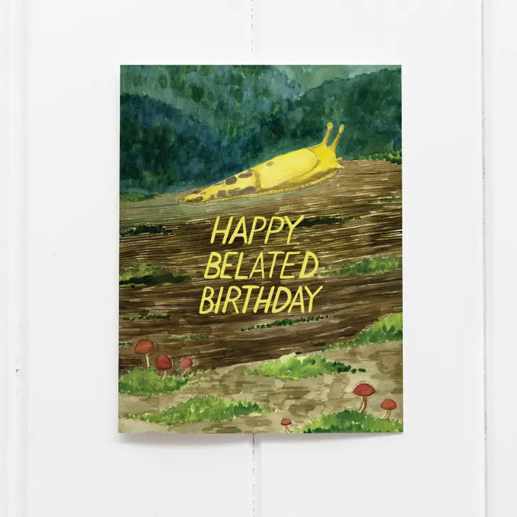 Banana Slug Belated Birthday Card - Image 2