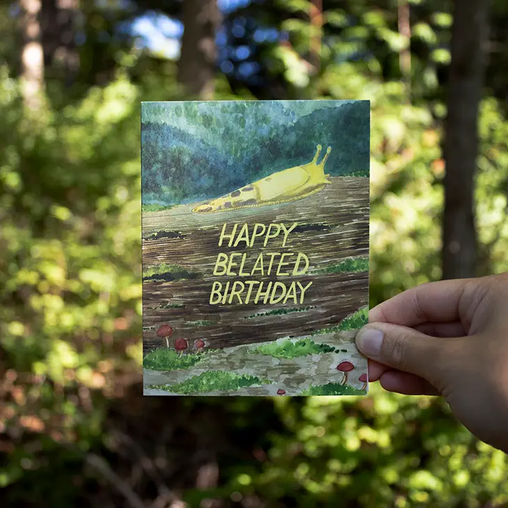 Banana Slug Belated Birthday Card - Image 3