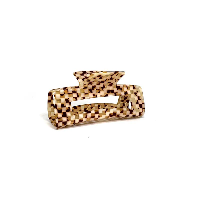 Basketweave Hair Claw Clip - Large