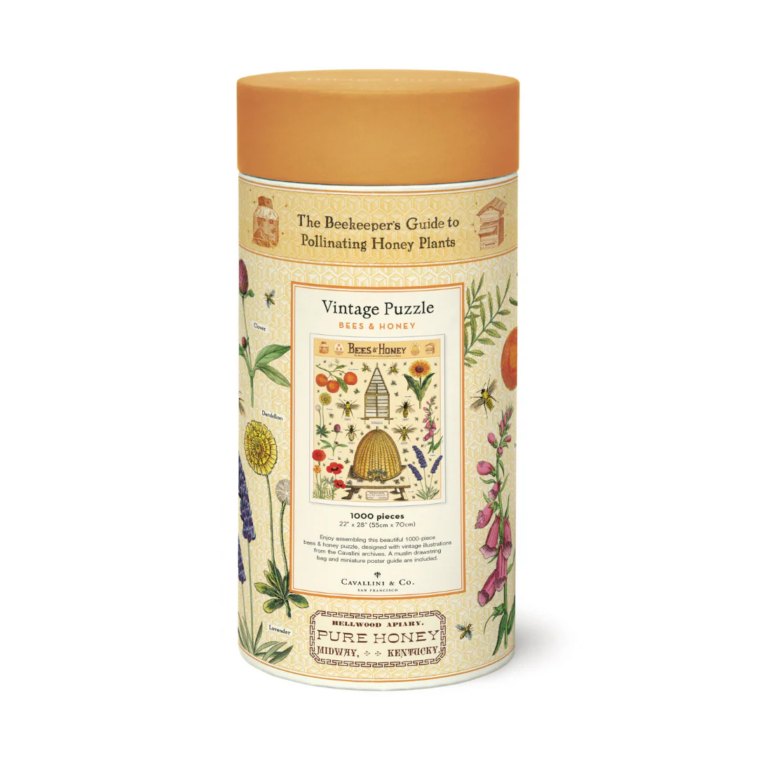 Cavallini & Co. 1000 Piece Puzzle - Bees & Honey - Image 3