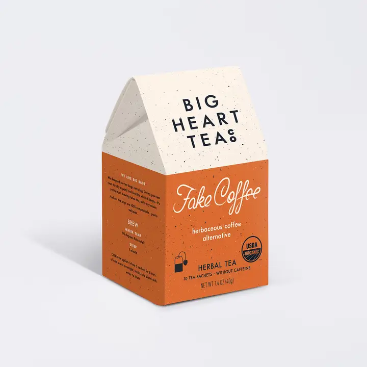 Big Heart Tea Teabags 10 Count - Fake Coffee