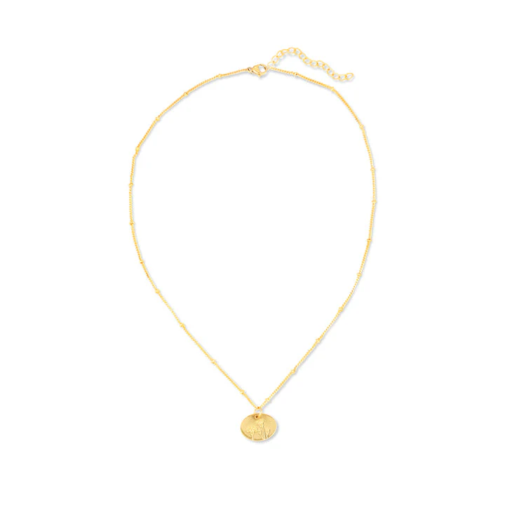 Birth Month Flower Necklace - Carnation (January) - Image 2
