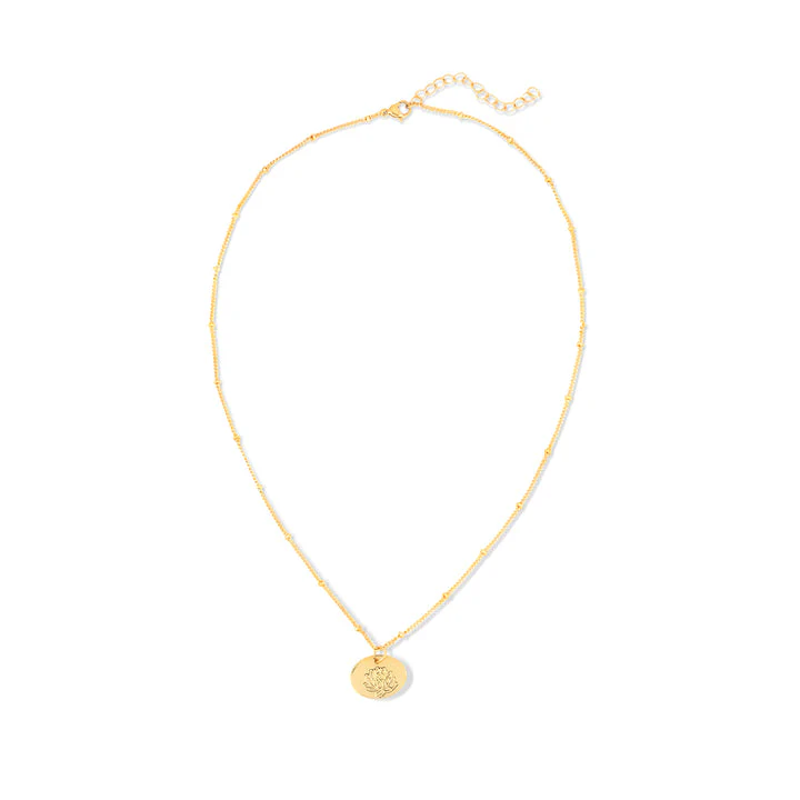 Birth Month Flower Necklace - Lotus (July) - Image 2