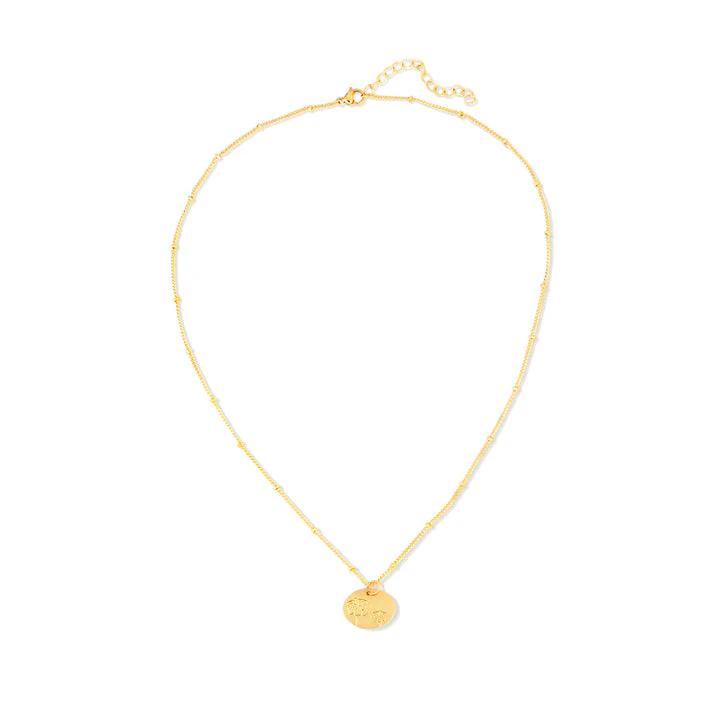 Birth Month Flower Necklace - Marigold (October) - Image 2