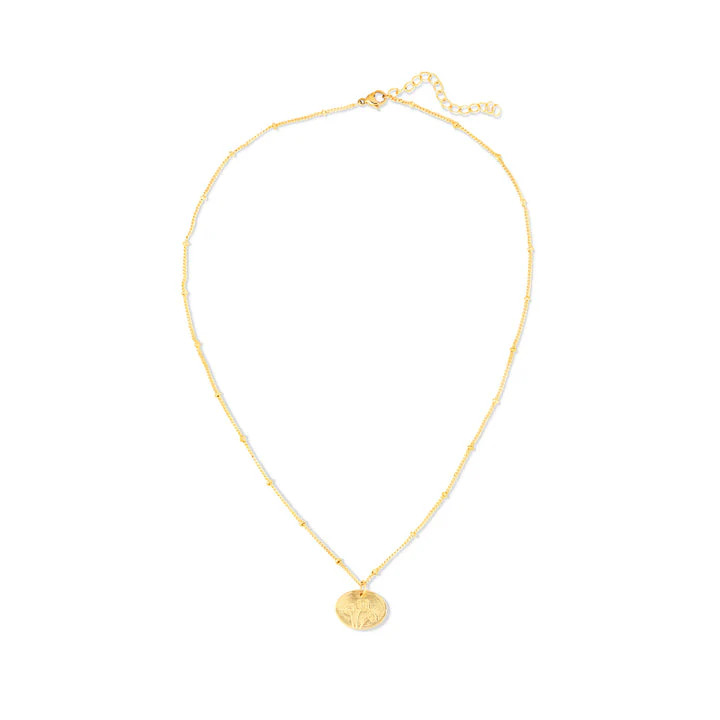 Birth Month Flower Necklace - Poppy (August) - Image 2