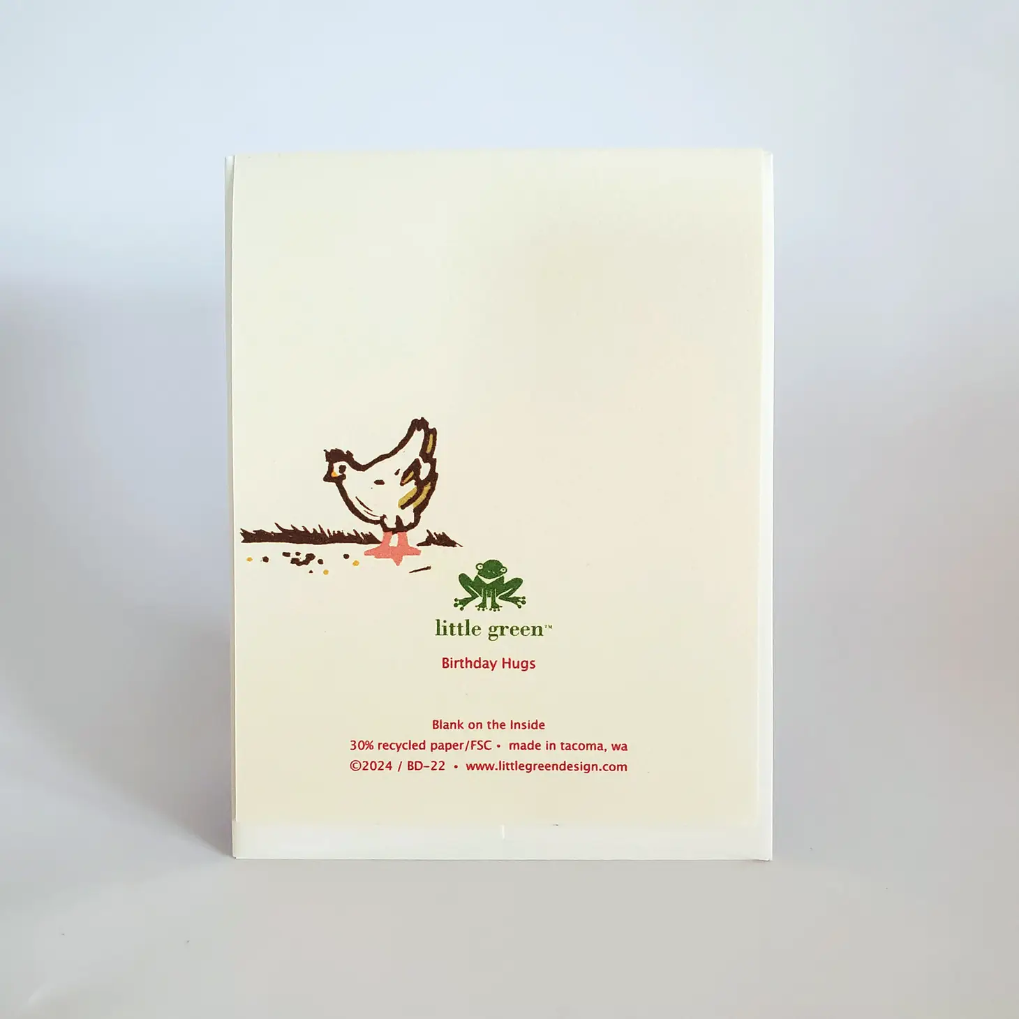 Birthday Hug Chicken Greeting Card - Image 2
