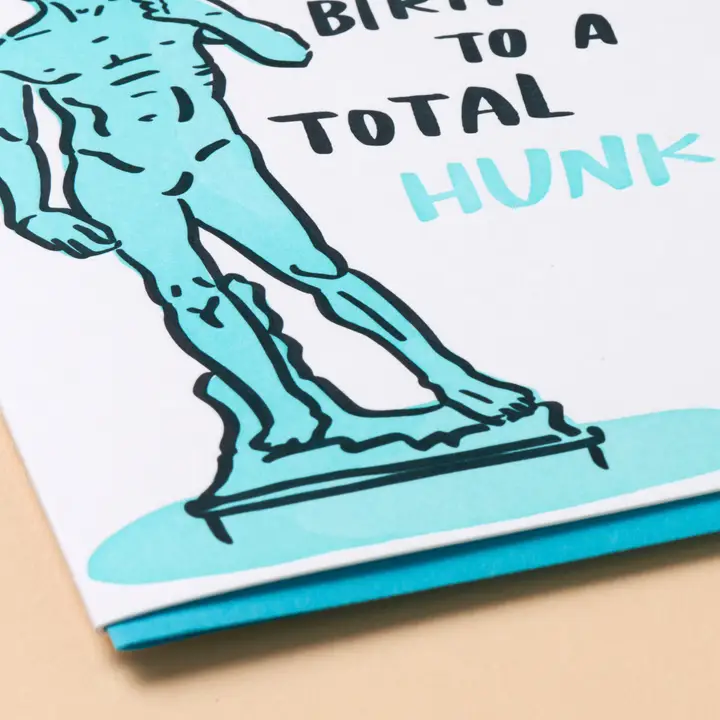 Birthday Hunk Letterpress Card - Image 2