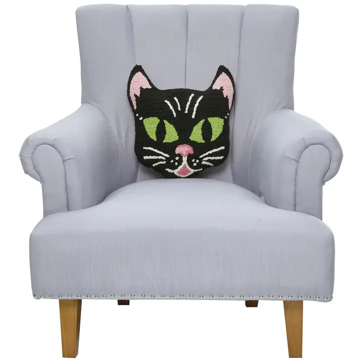 Black Cat Shaped Hook Pillow - Image 2