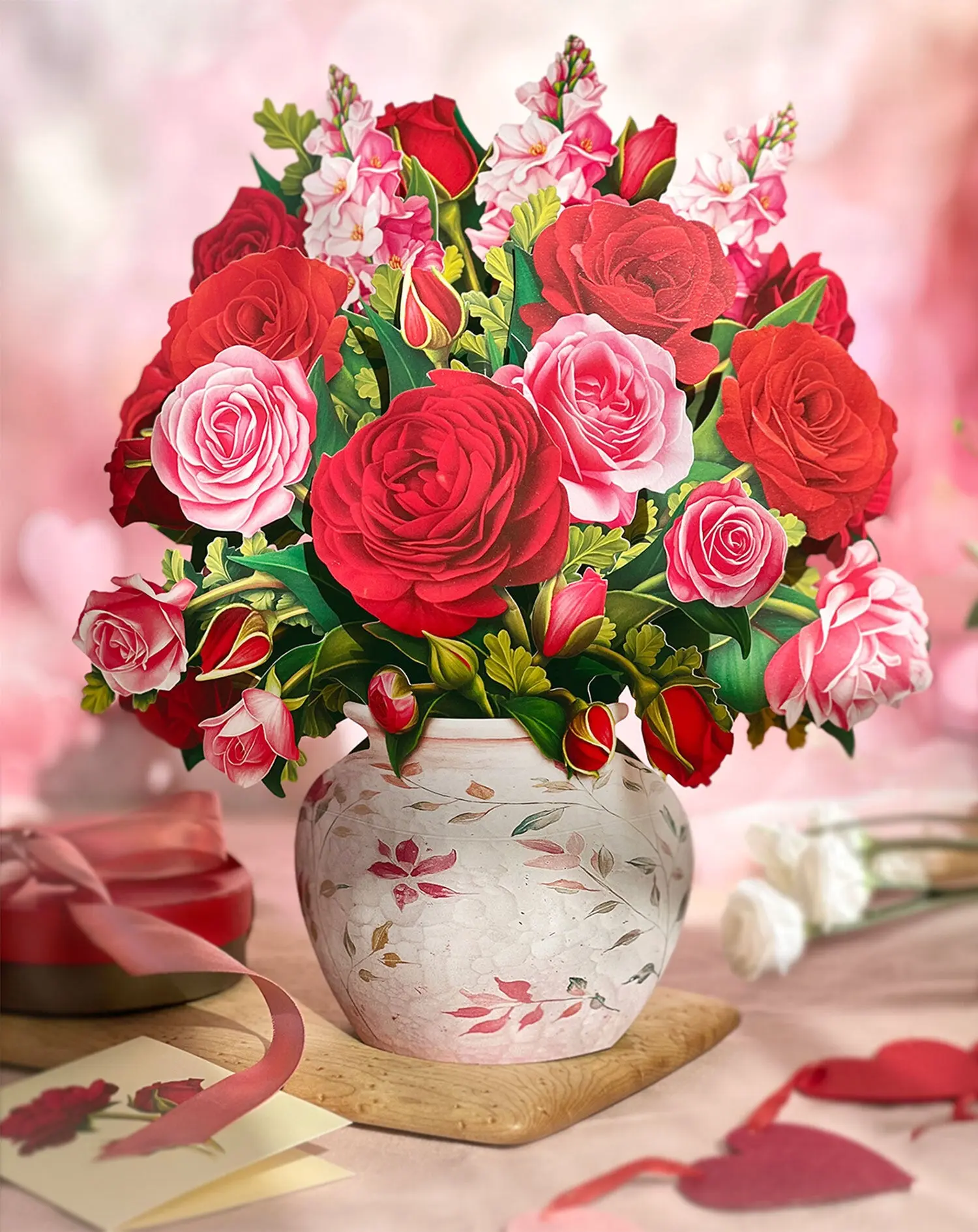 Blooming Roses FreshCut Paper Card - Image 4