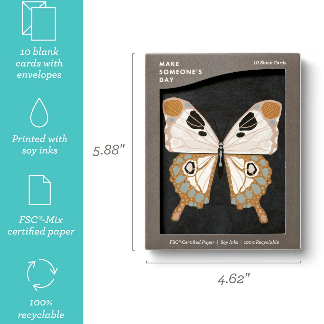 Butterfly Box Blank Notecards - Image 3