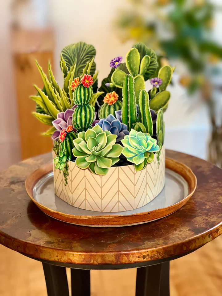 Cactus Garden FreshCut Paper Card - Image 3