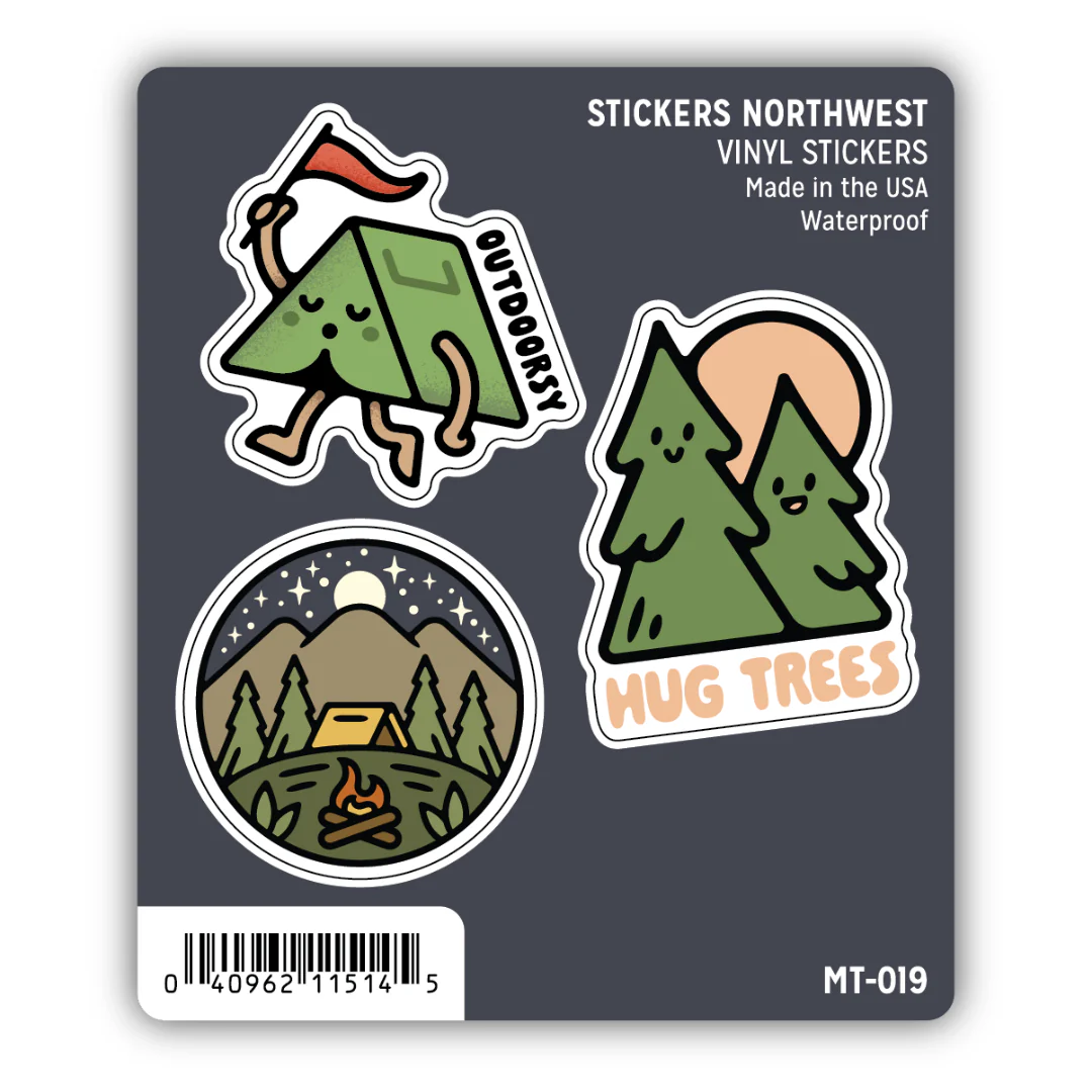 Camping Mini Trio Sticker Set