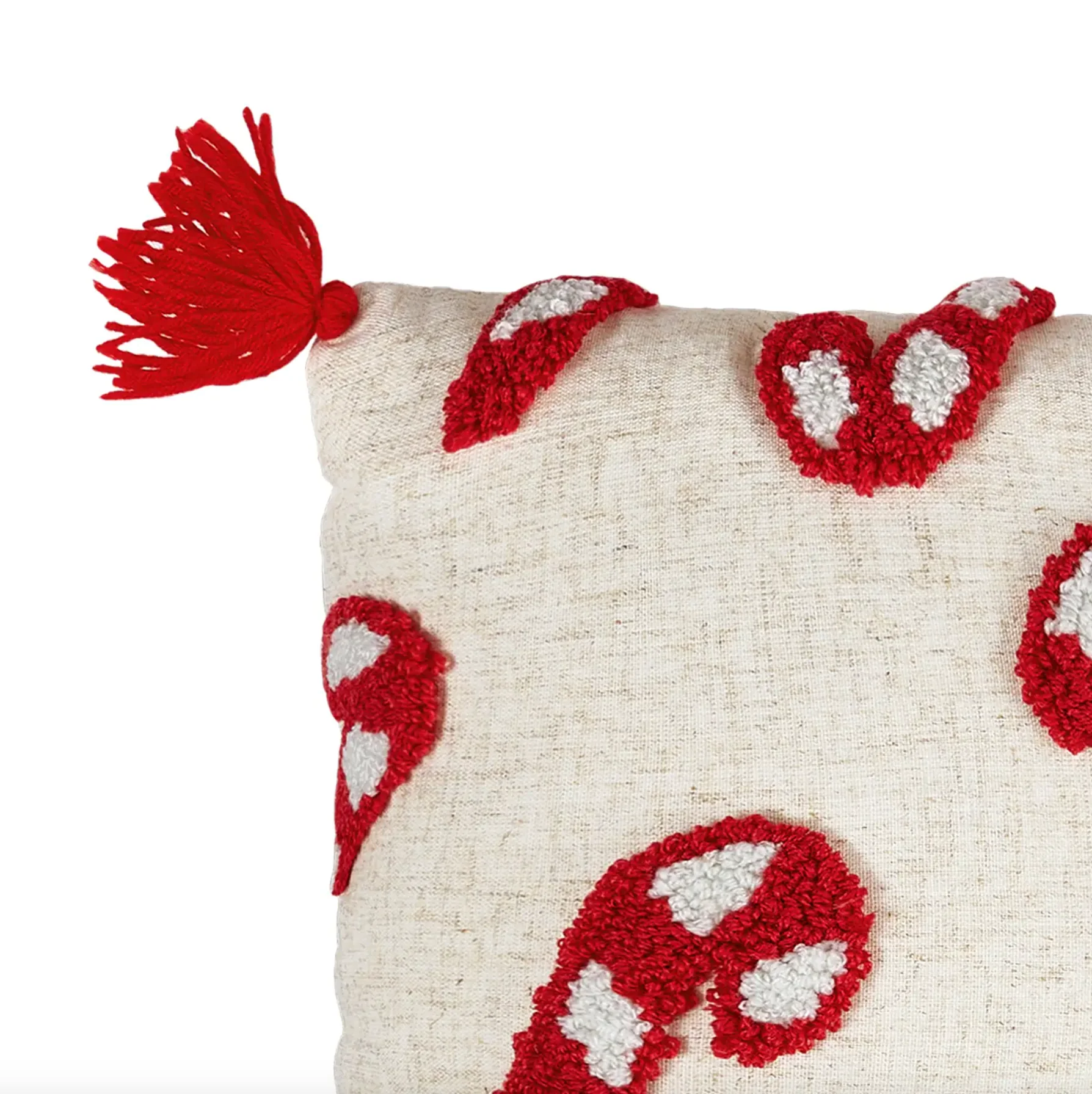 Candy Canes w/ Tassels Pillow - Image 3