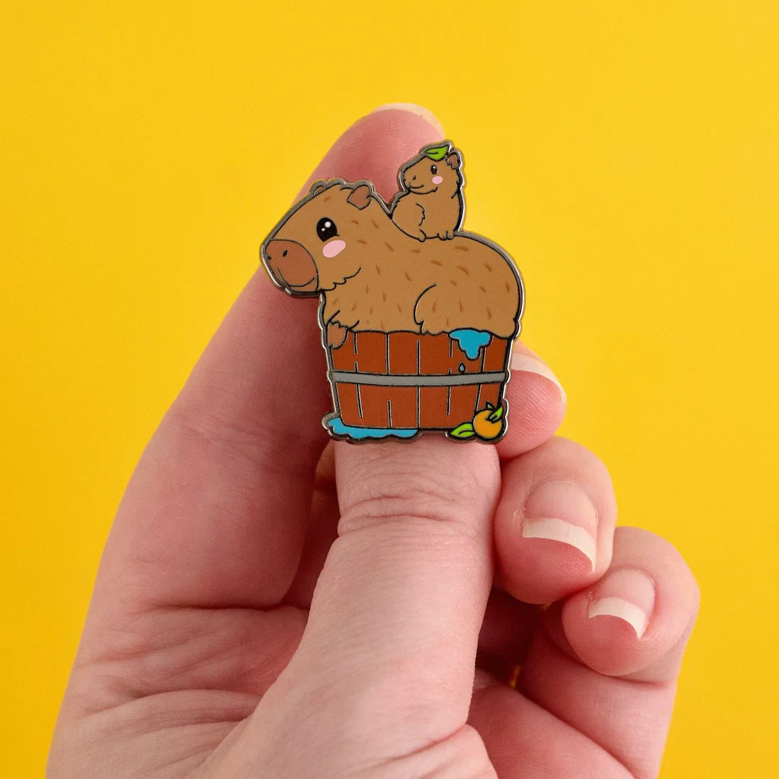 Capybara Cuties Enamel Pin - Image 2