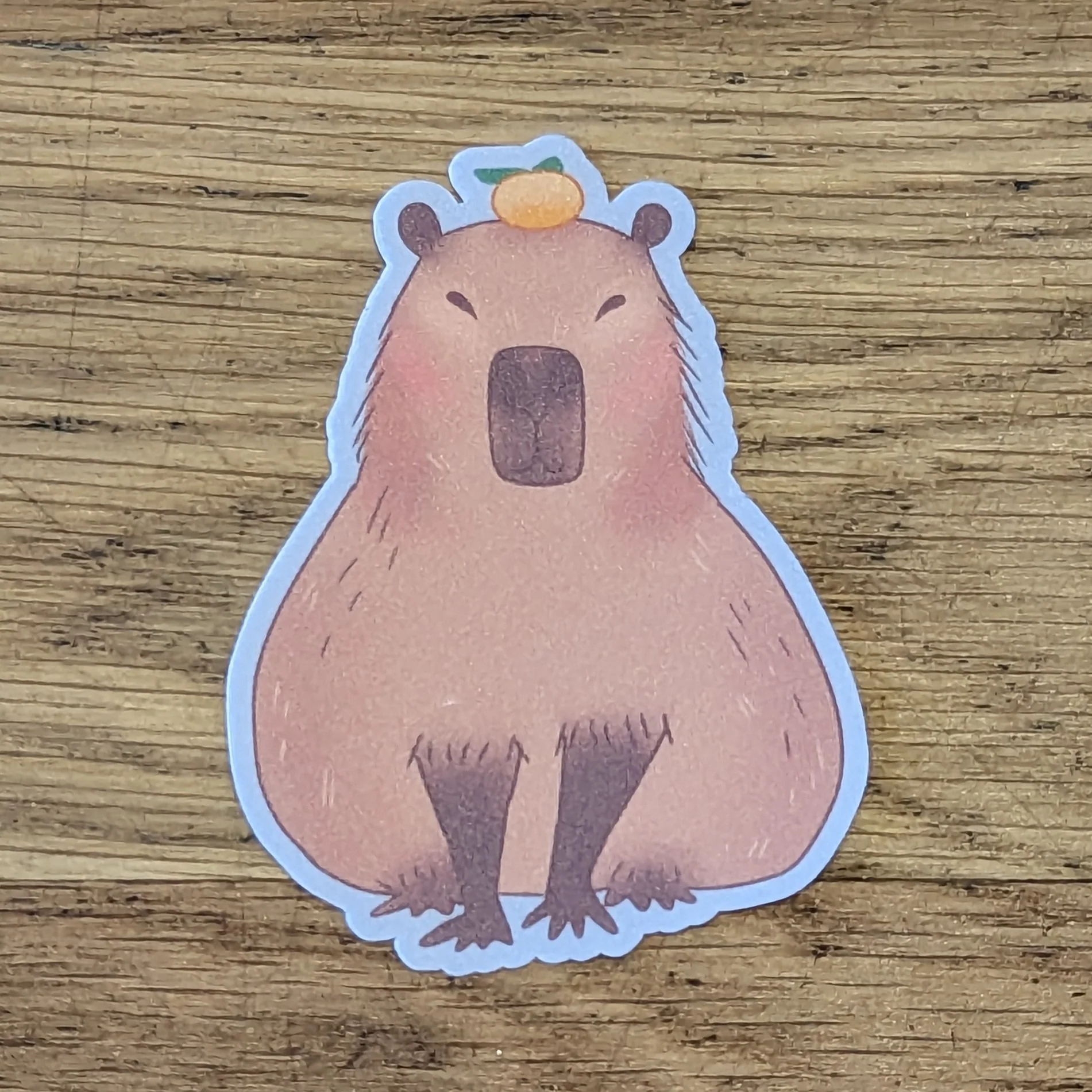 Capybara Grey Sticker - Image 2