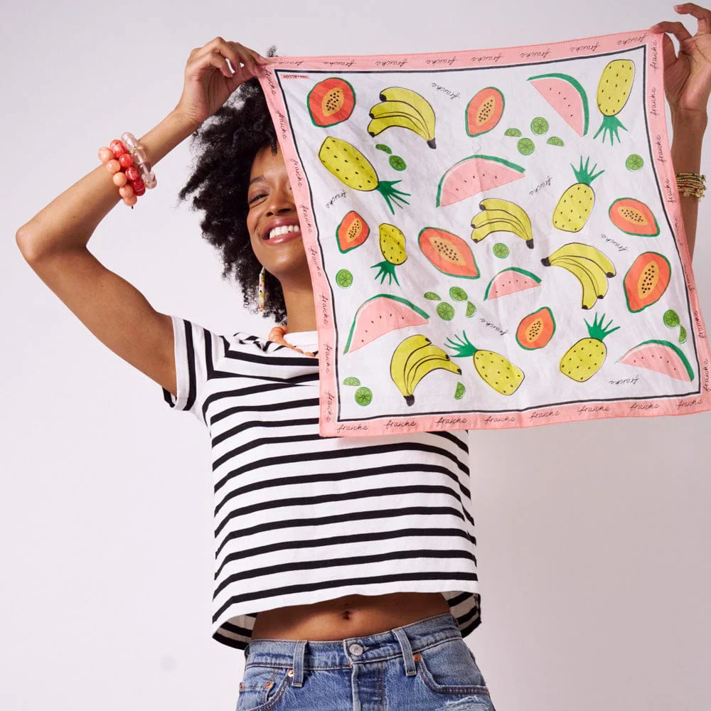 Carson Fruit Print Scarf 21x21 - Image 2