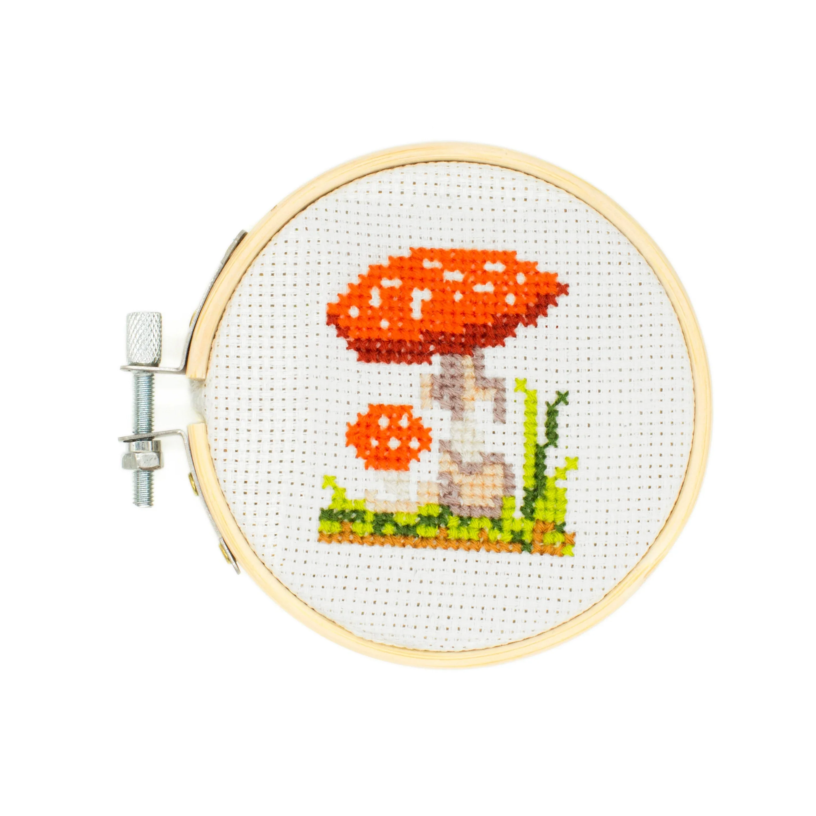 Mushroom - Mini Cross Stitch Embroidery Kit - Image 3