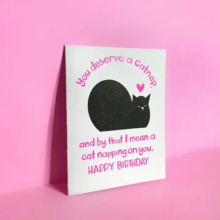 Cat Nap Birthday Card - Image 2