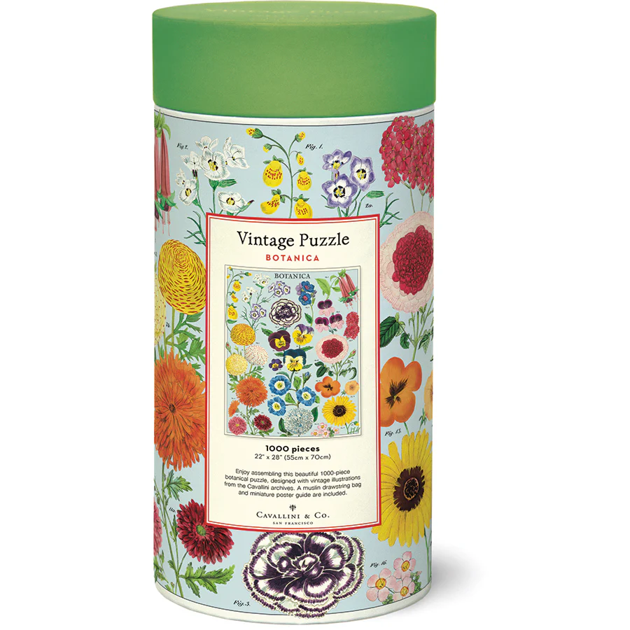 *Coming Soon Spring 2026* Cavallini & Co. 1000 Piece Puzzle - Botanica - Image 3