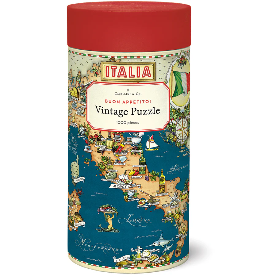 *Coming Soon Spring 2026* Cavallini & Co. 1000 Piece Puzzle - Buon Appetito