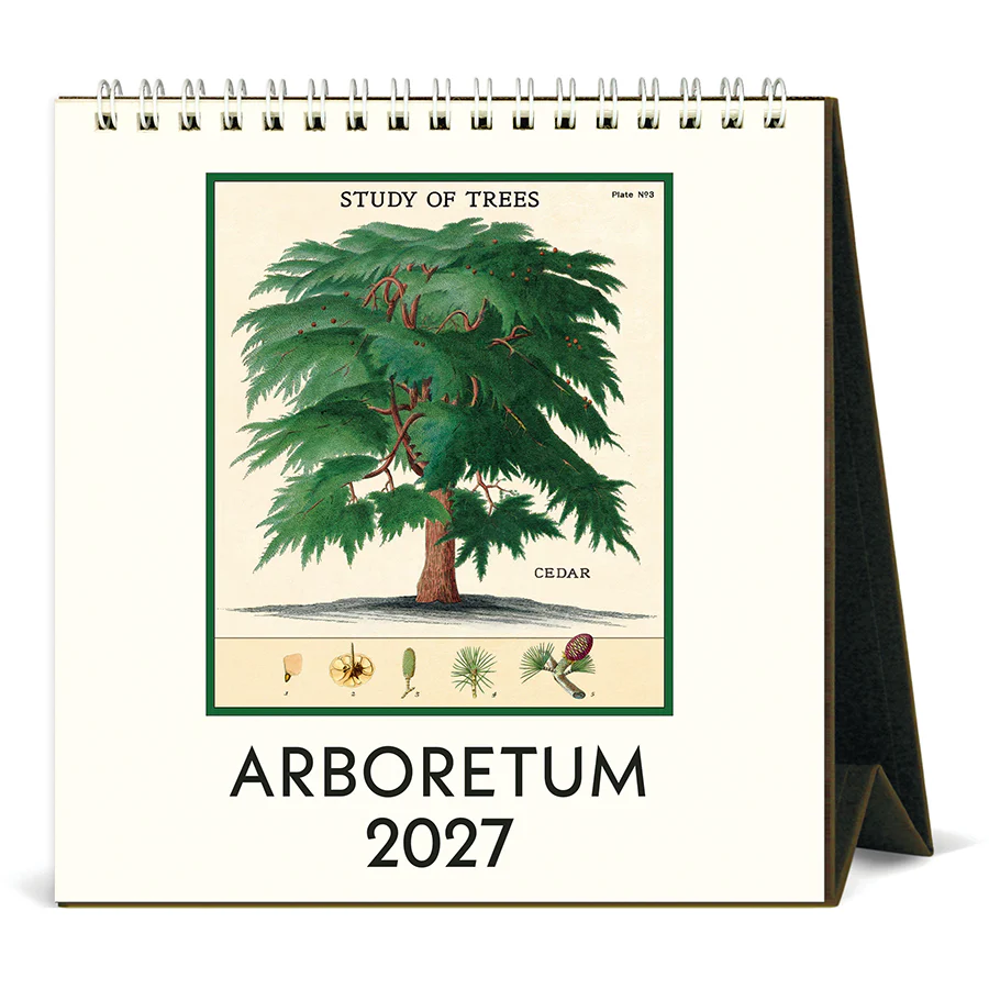 Cavallini & Co. 2027 Desk Calendar - Arboretum