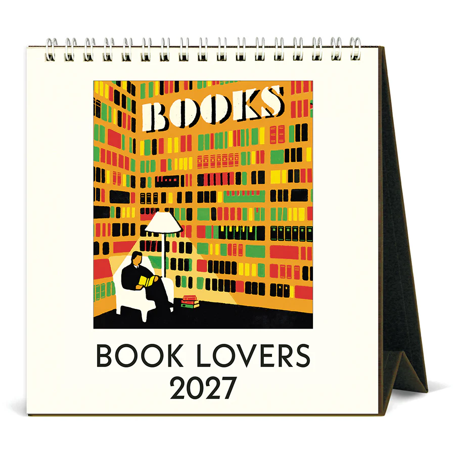 Cavallini & Co. 2027 Desk Calendar - Book Lover's