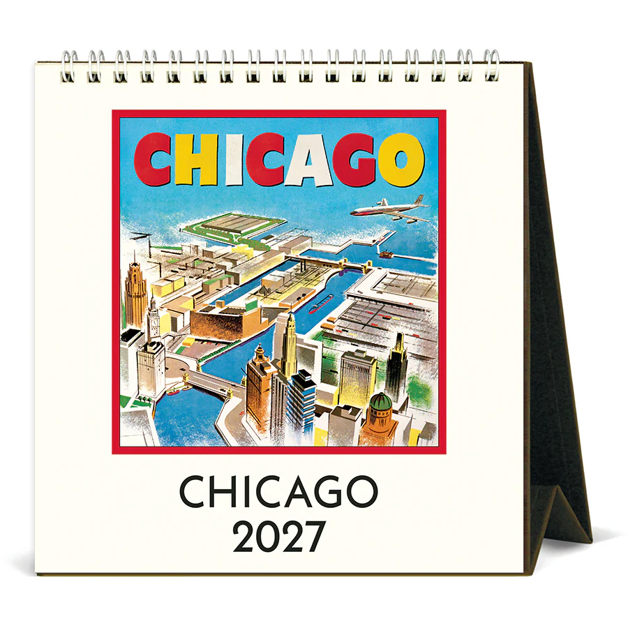 Cavallini & Co. 2027 Desk Calendar - Chicago