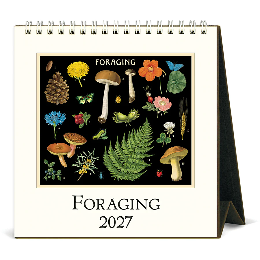 Cavallini & Co. 2027 Desk Calendar - Foraging