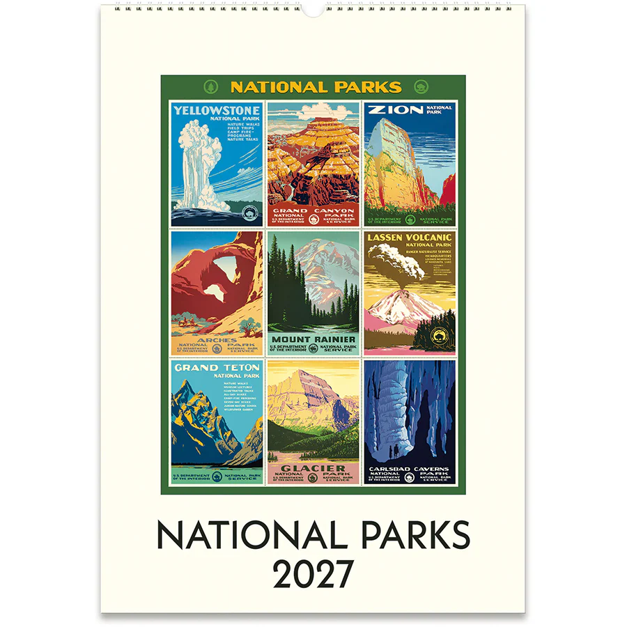 Cavallini & Co. 2027 Wall Calendar - National Parks