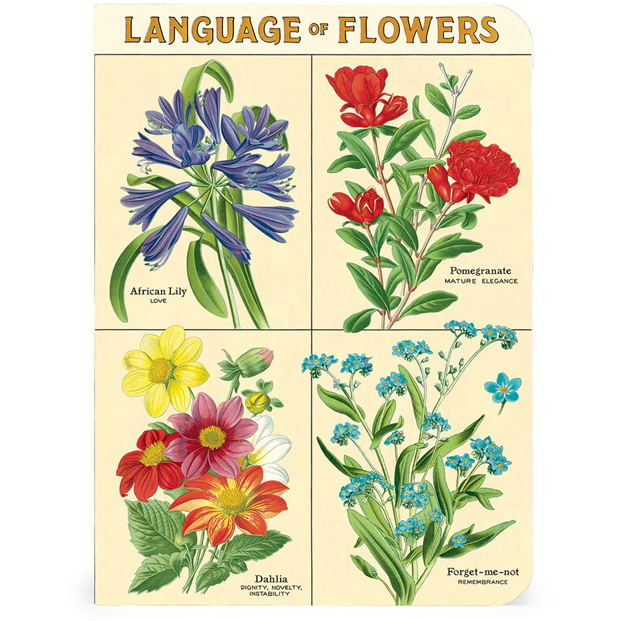 Cavallini & Co. 3 Mini Notebooks - Language of Flowers - Image 3