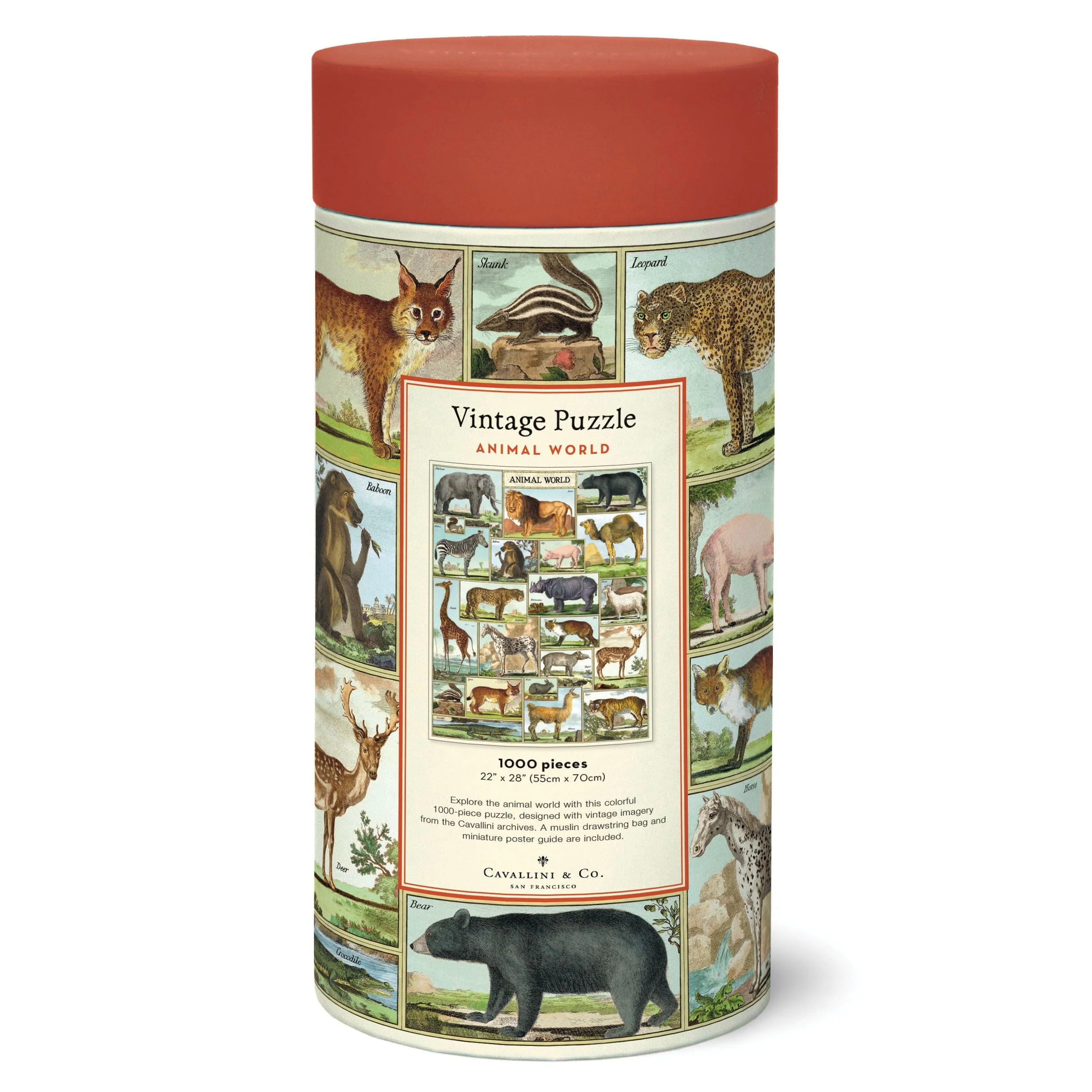 Cavallini & Co. 1000 Piece Puzzle - Animal World - Image 3