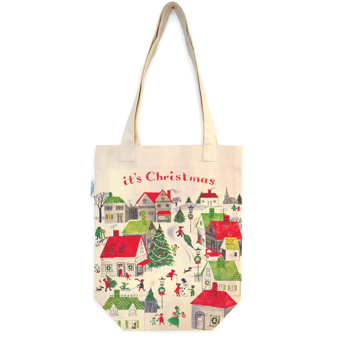 Cavallini & Co. Tote Bag - Christmas Village - Image 2