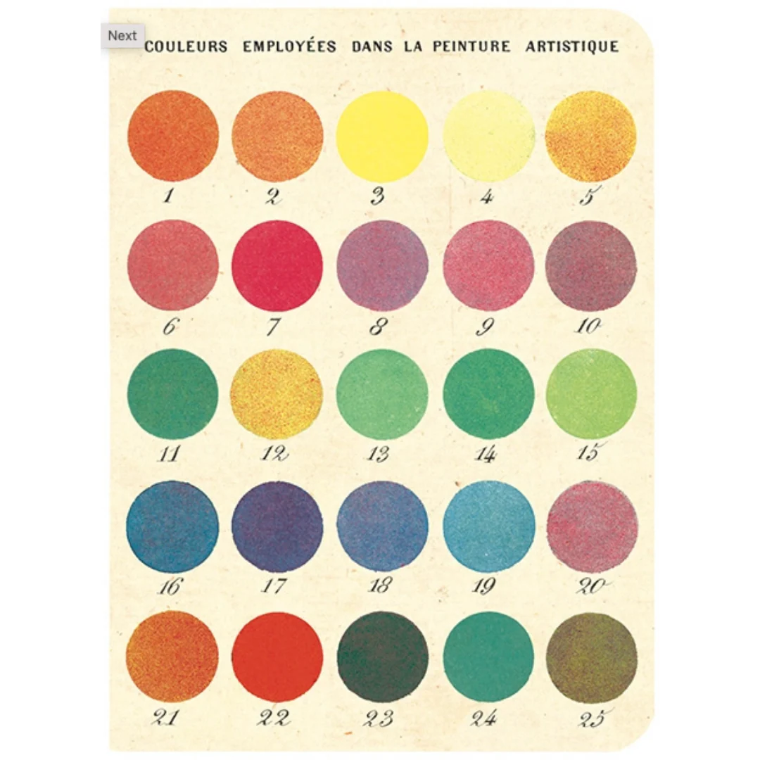 Cavallini & Co. 3 Mini Notebooks - Color Wheel - Image 3