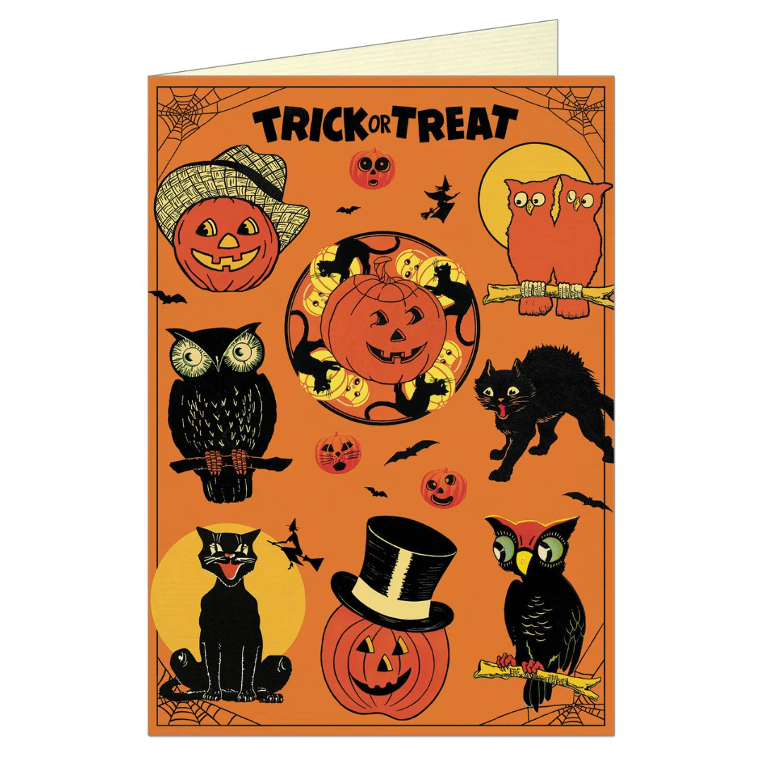 Cavallini & Co. Greeting Card - Vintage Halloween
