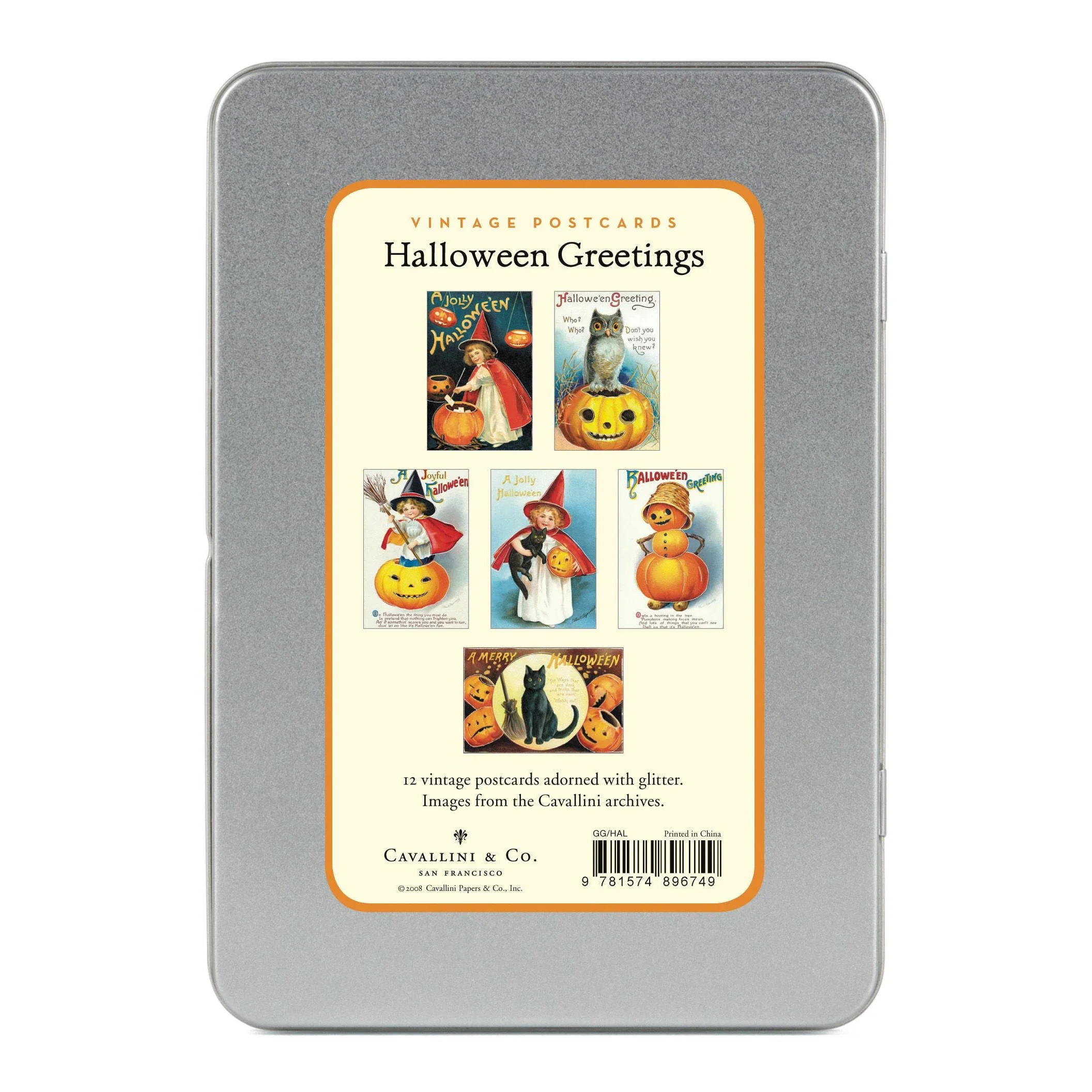 Cavallini & Co. Halloween Glitter Greetings - Image 2