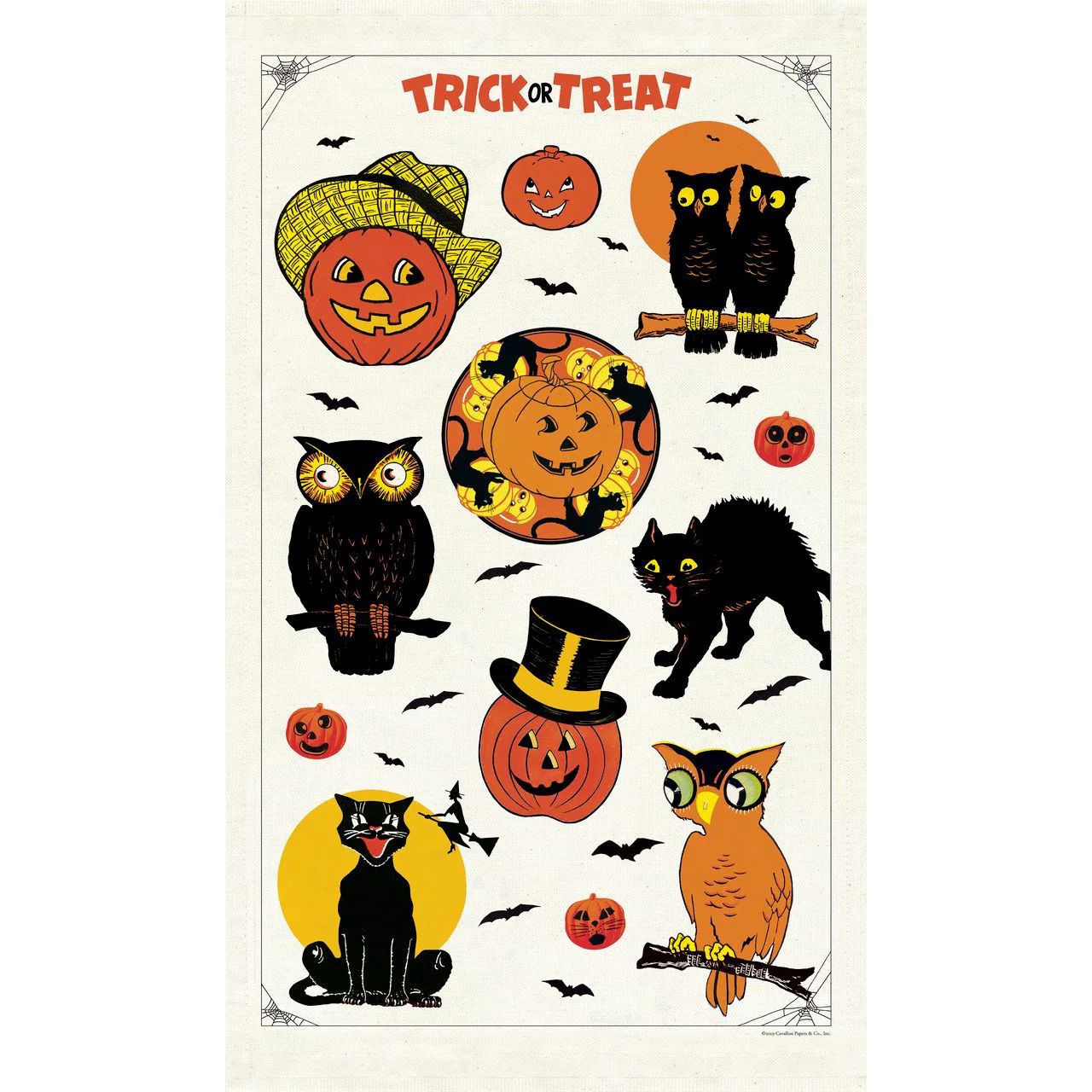 Cavallini & Co. Tea Towel - Halloween - Image 2