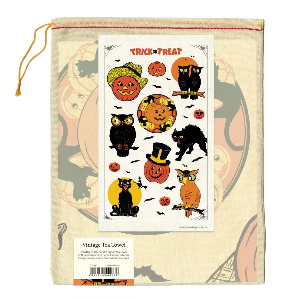 Cavallini & Co. Tea Towel - Halloween - Image 3