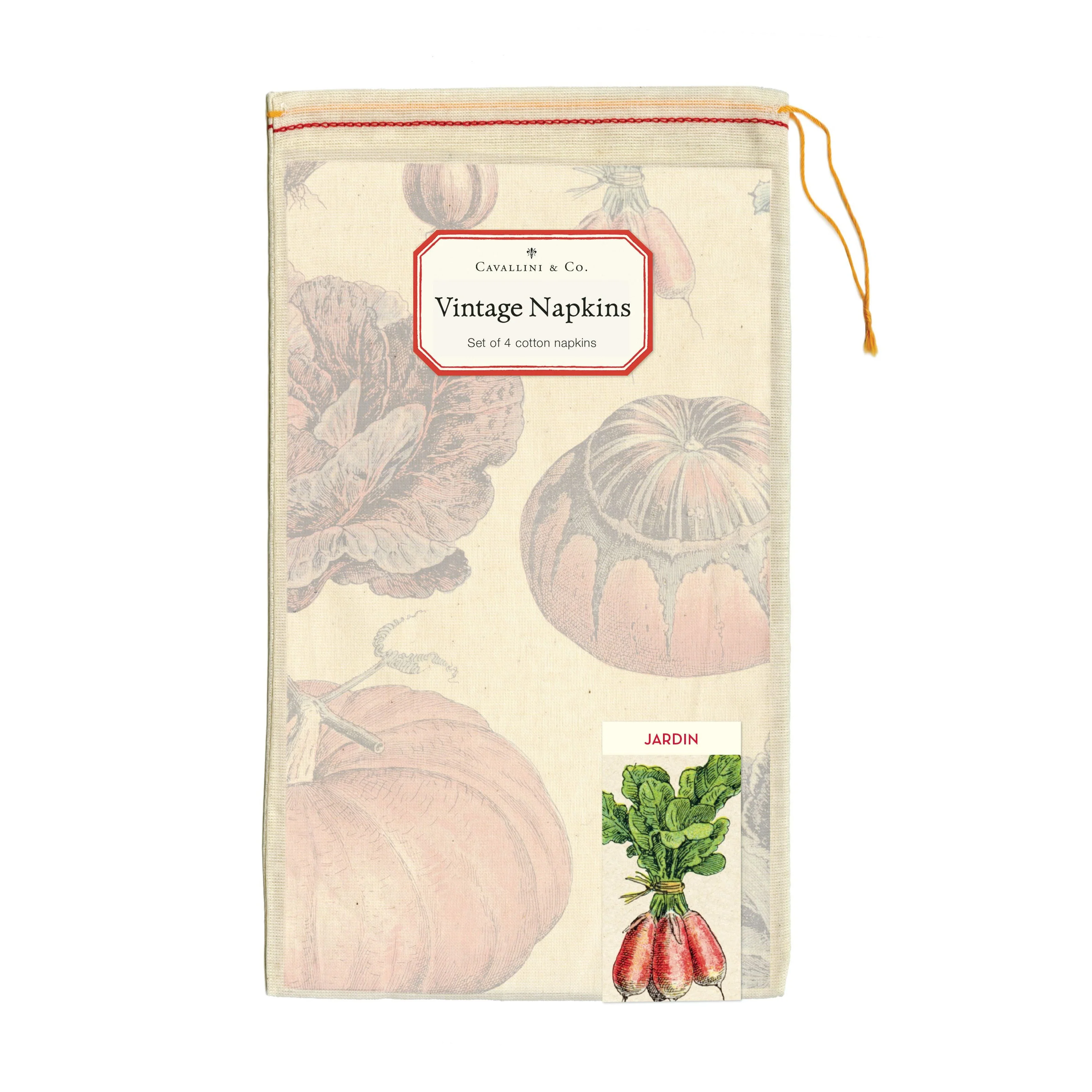 Cavallini & Co. Cloth Napkin Set of 4 - Jardin - Image 2